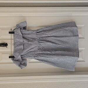 Linen Off the Shoulder Dress